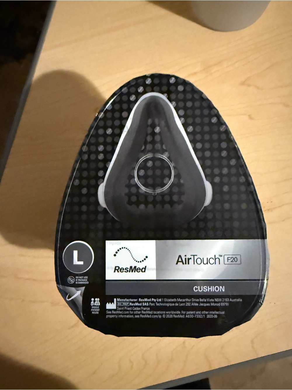 ResMed AirTouch F20 Cushion - Black and White Label